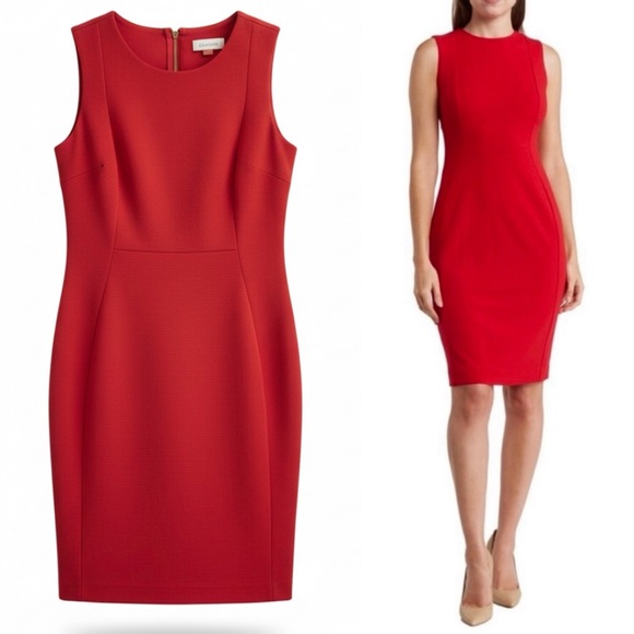 Ladies Calvin Klein Ted Sheath Dress Size 4 or 6 or 8 NWT - Picture 3 of 8